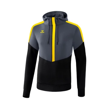 Erima Squad Hoody kapucnis pulóver férfi, szürke-sárga