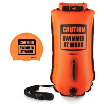Finis biztonsági úszó bója, 28l, narancs, CSW, Dry Bag Bouy