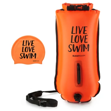 Finis biztonsági úszó bója, 28l, narancs, LLS, Dry Bag Bouy