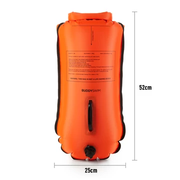Finis biztonsági úszó bója, 28l, narancs, LLS, Dry Bag Bouy