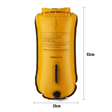 Finis biztonsági úszó bója, 28l, sárga, CSW, Dry Bag Bouy