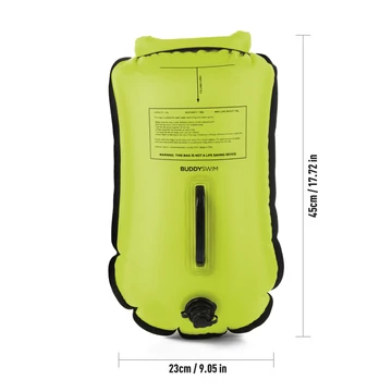 Finis biztonsági úszó bója, 20l, sárga, CSW, Dry Bag Bouy