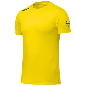 Mikasa Ami rövid ujjú pamut póló, unisex, sárga