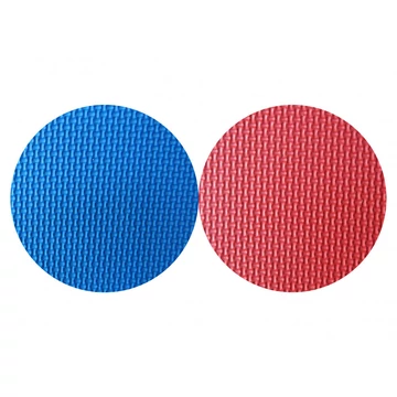 Polifoam/tatami szőnyeg 100x100x2cm, piros/kék kétoldalas