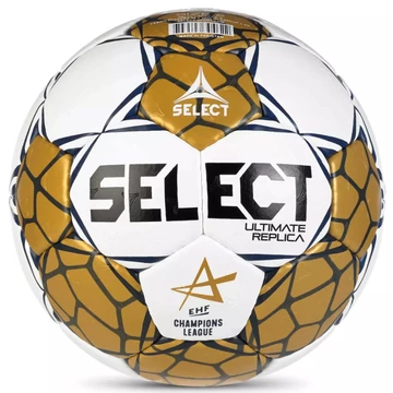 Select Ultimate Replica  EHF Bajnokok Ligája v24 kézilabda fehér/arany
