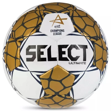 Select Ultimate 3-as EHF Bajnokok Ligája v24 kézilabda fehér/arany