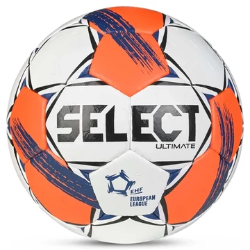 Select Ultimate EHF Európa Liga V25 kézilabda fehér/narancs