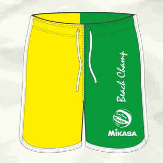 Mikasa strandröplabda nadrág, férfi, limitált, zöld, neon sárga