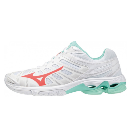 Mizuno Wave Voltage röplabdás cipő női fehér/Coral