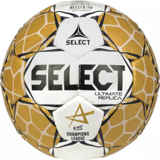 Select Ultimate 1-es kézilabda, EHF mérkőzéslabda fehér-arany