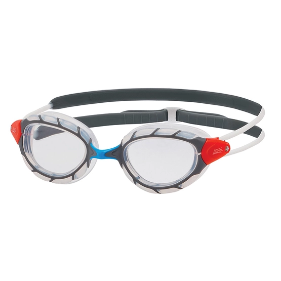 Zoggs úszószemüveg Predator kék/fehér/átlátszó/piros