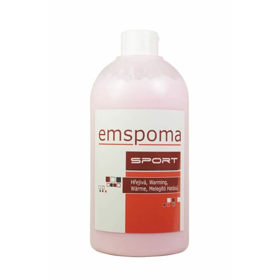 Emspoma Sport masszázs krém, Melegítő hatású, pink, 1000 ml