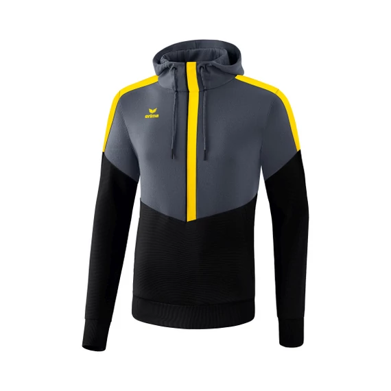 Erima Squad Hoody kapucnis pulóver férfi, szürke-sárga