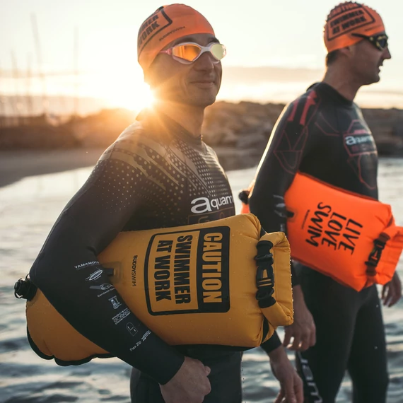 Finis biztonsági úszó bója, 28l, narancs, CSW, Dry Bag Bouy