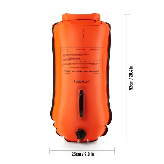 Finis biztonsági úszó bója, 28l, narancs, smartphone, Dry Bag Bouy