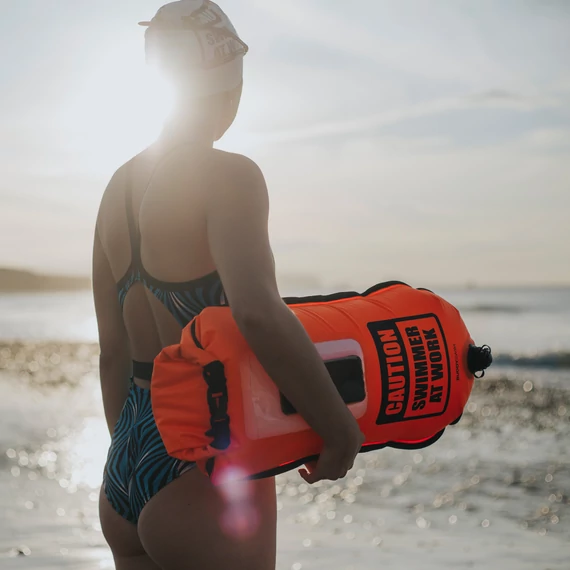Finis biztonsági úszó bója, 28l, narancs, smartphone, Dry Bag Bouy