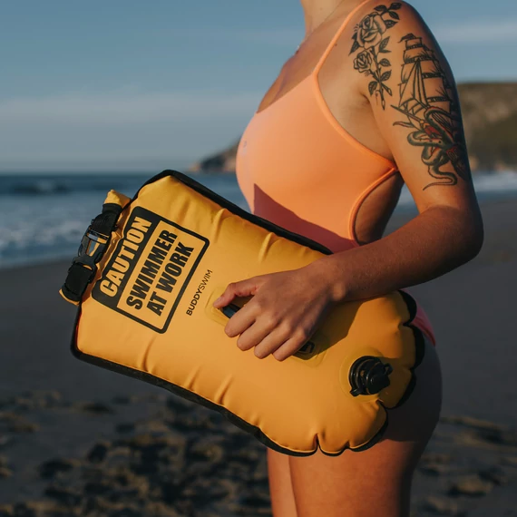 Finis biztonsági úszó bója, 20l, sárga, CSW, Dry Bag Bouy