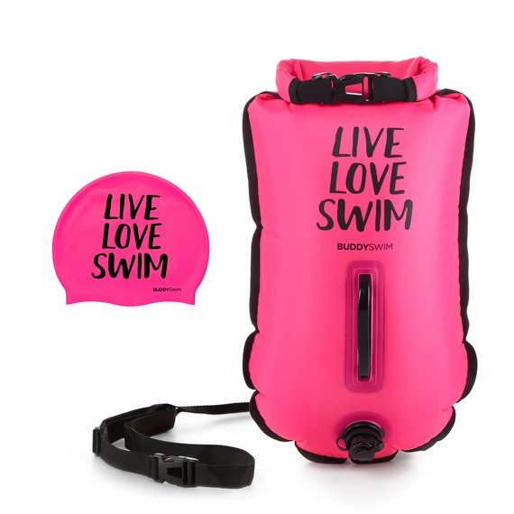 Finis biztonsági úszó bója, 20l, pink, CSW, Dry Bag Bouy