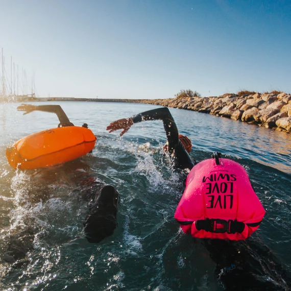 Finis biztonsági úszó bója, 20l, pink, CSW, Dry Bag Bouy
