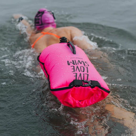 Finis biztonsági úszó bója, 20l, pink, CSW, Dry Bag Bouy
