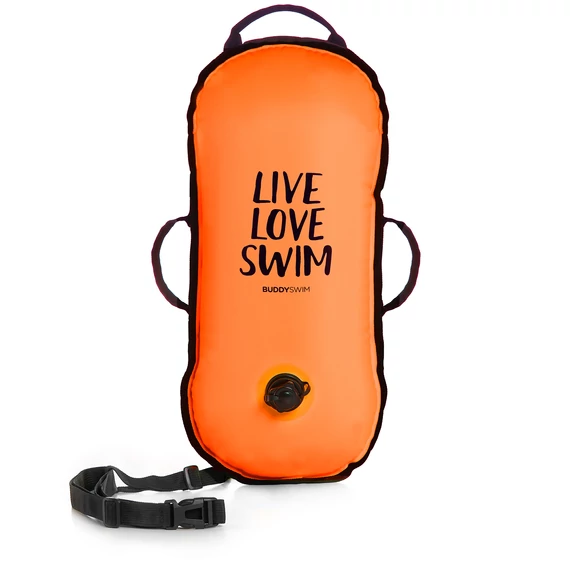 Finis biztonsági úszó bója, 10l, narancs, LLS, szuper könnyű, Ultralight Swim Bouy