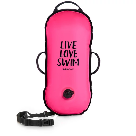 Finis biztonsági úszó bója, 10l, pink, LLS, szuper könnyű, Ultralight Swim Bouy