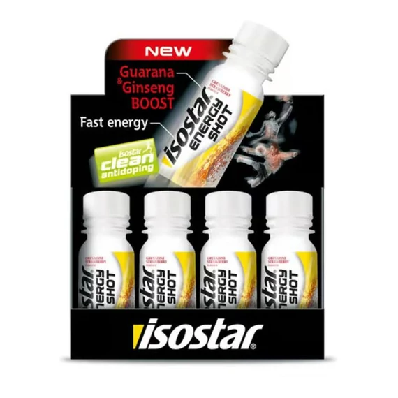 Isostar Energia Shot eper 60ml / Energy Shot gránátalma, strawberry