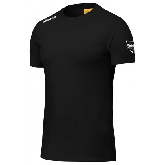 Mikasa Ami rövid ujjú pamut póló, unisex, fekete