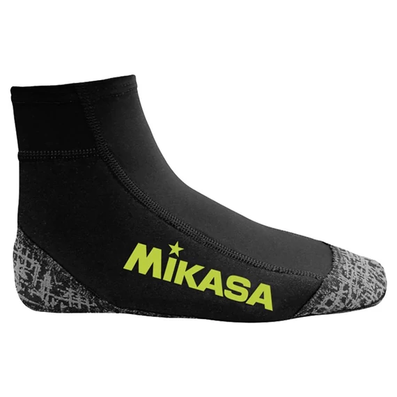 Mikasa strandröplabda neoprén zokni, fekete/lime