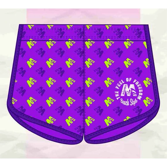Mikasa strandröplabda nadrág, női short, limitált, lila, lime