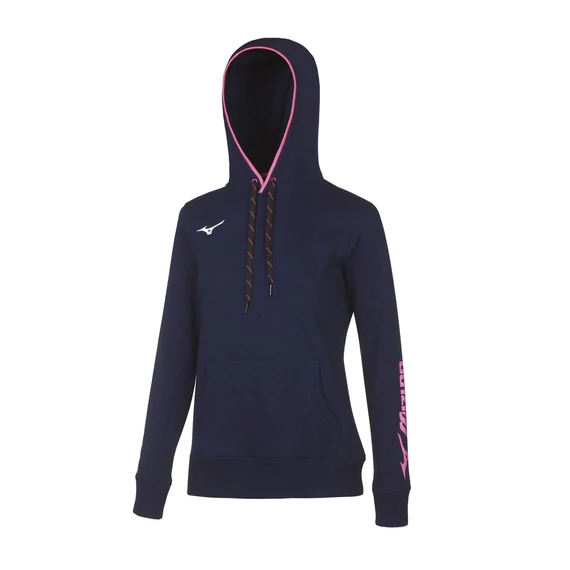 Mizuno Sweat Hoodie, Női kapucnis pulover kék
