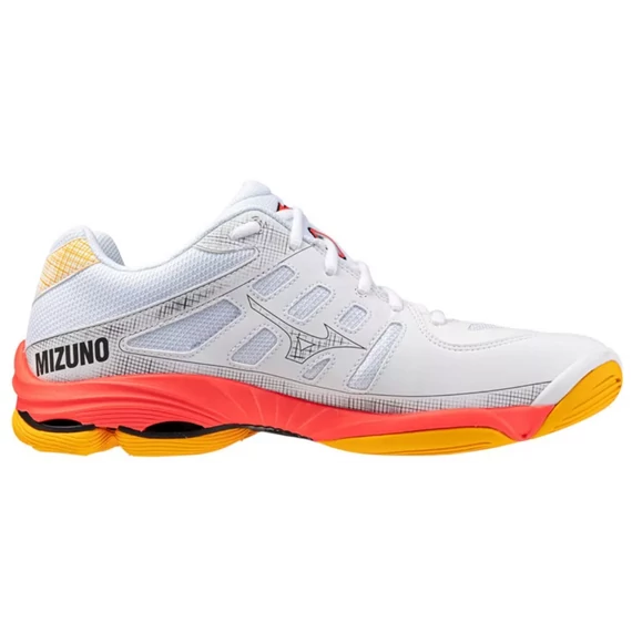 Mizuno Wave Voltage 2 röplabda cipő fehér/narancs