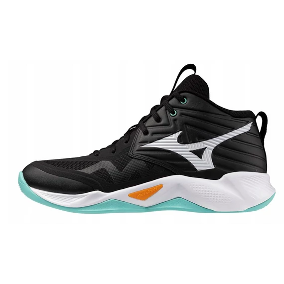 Mizuno Wave Momentum Pro Mid teremcipő fekete/narancs