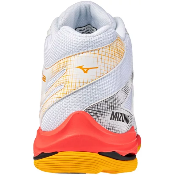 Mizuno Wave Voltage 2 MID röplabda cipő fehér/narancs