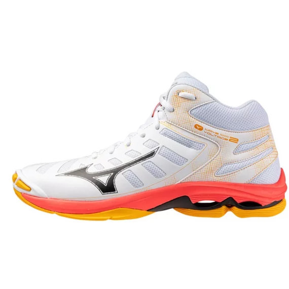 Mizuno Wave Voltage 2 MID röplabda cipő fehér/narancs