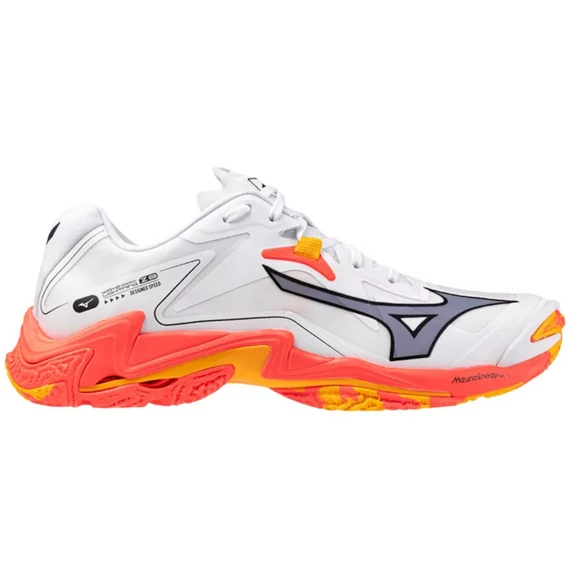 Mizuno Wave Lightning Z8 röplabda cipő fehér/narancs - V1GA240098