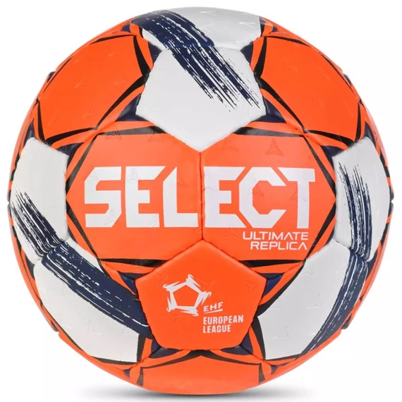 Select Ultimate Replica 2-es Európa Liga v24 kézilabda fehér/narancs