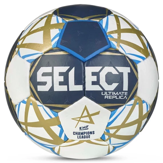Select EHF Bajnokok Ligája V25 Replica kézilabda kék/fehér