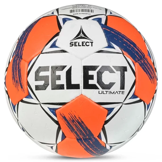 Select Ultimate EHF Európa Liga V25 kézilabda fehér/narancs