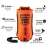 Finis biztonsági úszó bója, 28l, narancs, CSW, Dry Bag Bouy