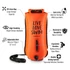 Finis biztonsági úszó bója, 28l, narancs, LLS, Dry Bag Bouy